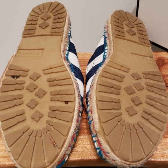 Dsquared2 Flat Espadrilles Blue and White Stripes - Picture 9 of 11